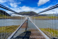 Flaajökull Gletzerzunge Brücke