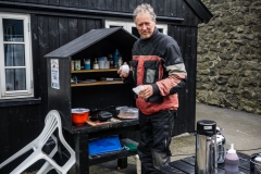 Kaffeepause in Tjørnuvík